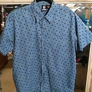 Pattern short sleeve button up,rue21